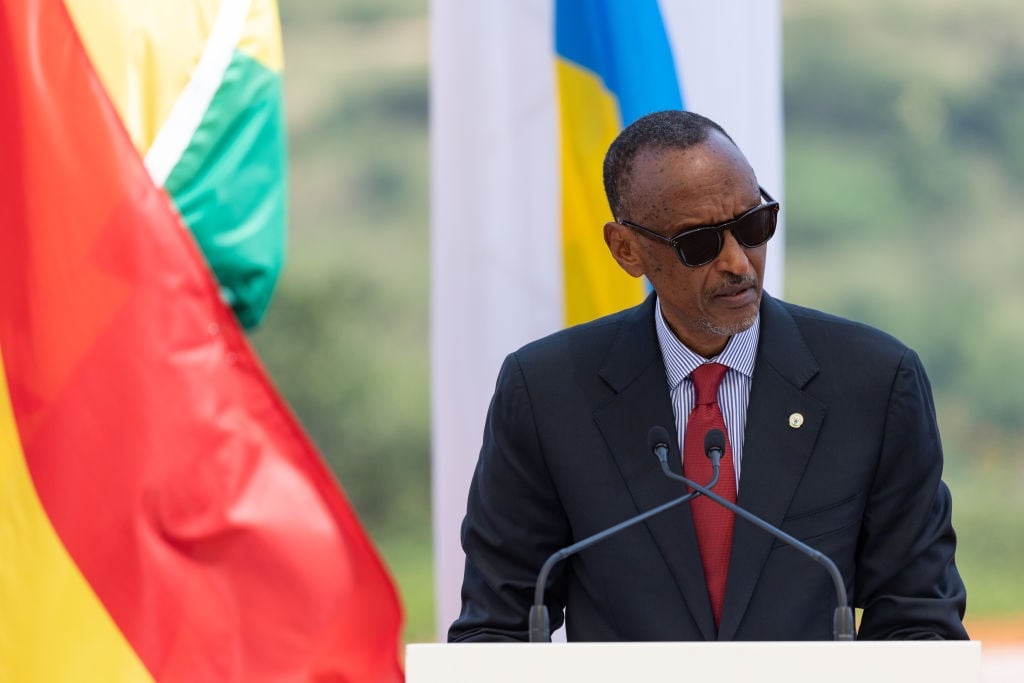 The President of Rwanda, Paul Kagame.